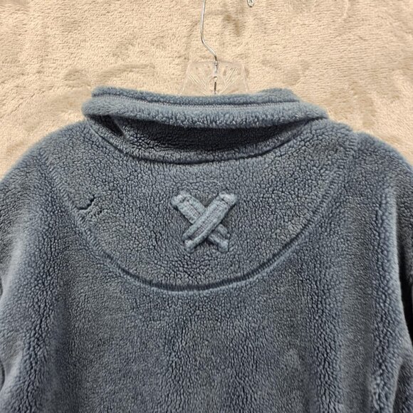 Vintage Disney Winnie the Pooh Sherpa Jacket Womens Large Blue Made USA 90s - Picture 7 of 10